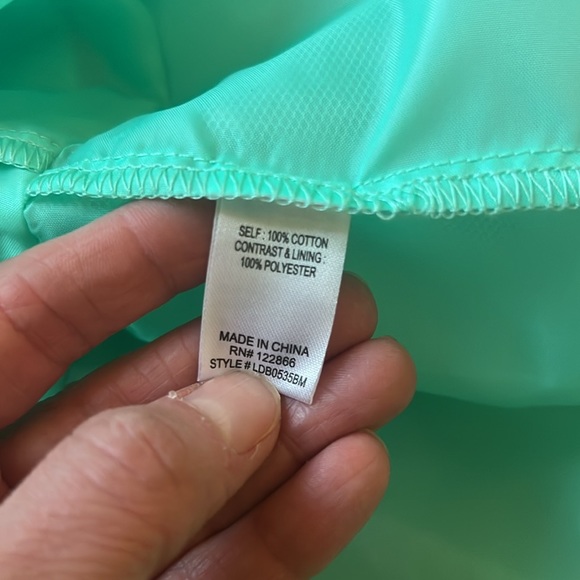 NWT Girl’s Easter dress size 6x turquoise with tulle underlay - Picture 12 of 13